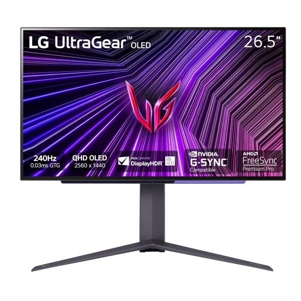 LG 27GS95QE-B 26.5-inch 1440p WOLED monitor image