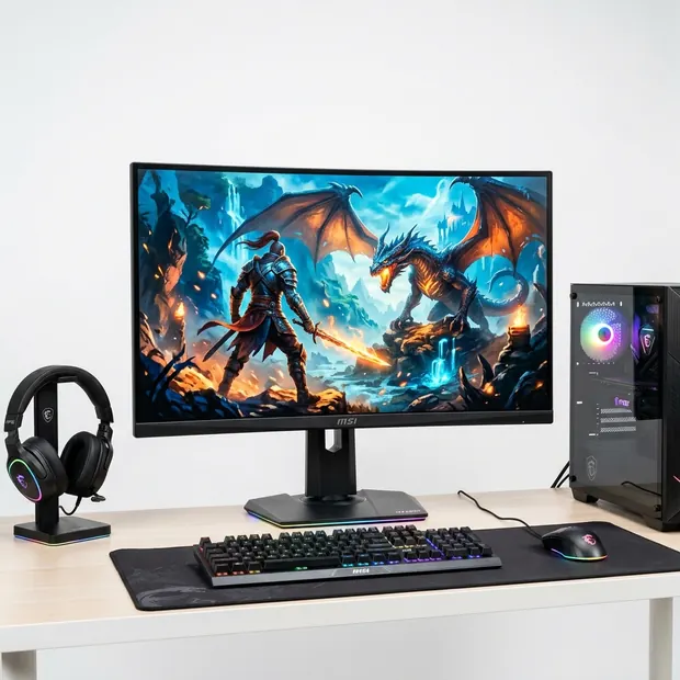 MSI MPG 321URX QD-OLED 31.5-inch 4K QD-OLED monitor image